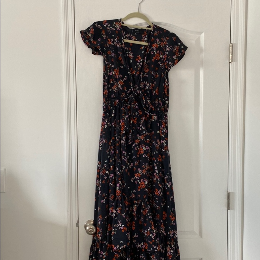 High-low floral dress
